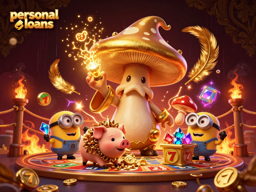 Engage in gambling with personal loans at a mesmerizing casino realm filled with golden magic.