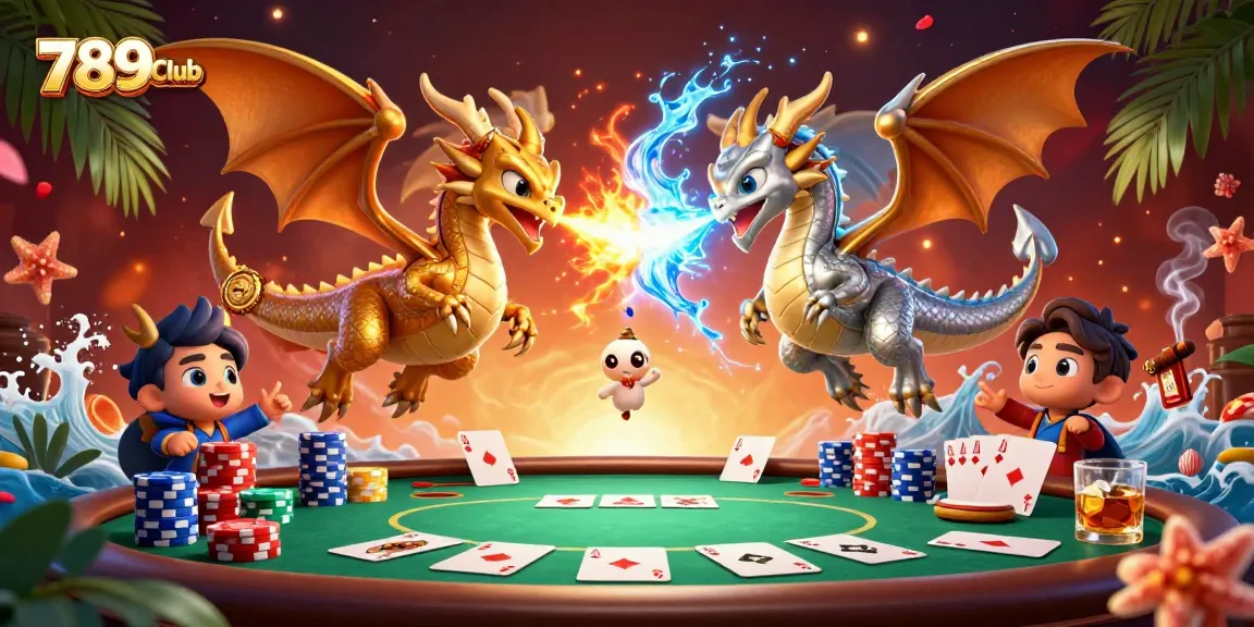 Experience thrilling moments at 789Club showcasing epic poker action with magical dragons.